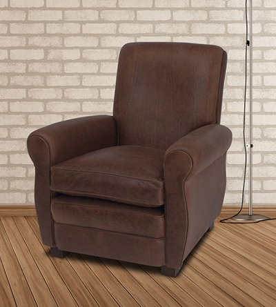 David Leather Club Chair